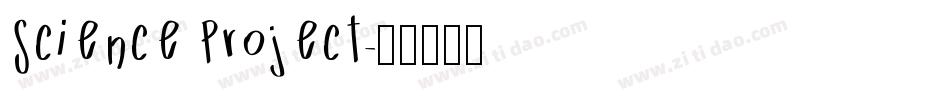 Science Project字体转换